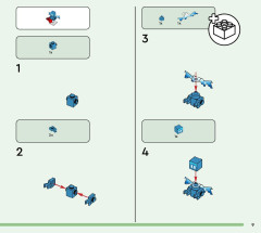 LEGO 21244 instructions page 9 – build guide