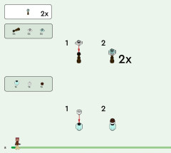 LEGO 21245 instructions page 8 – build guide