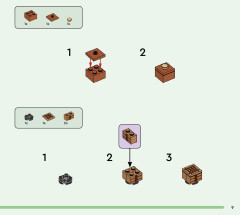 LEGO 21245 instructions page 9 – build guide