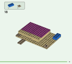 LEGO 21247 instructions page 21 – build guide