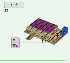LEGO 21247 instructions page 25 – build guide