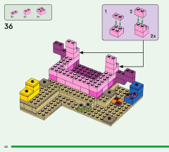 LEGO 21247 instructions page 42 – build guide