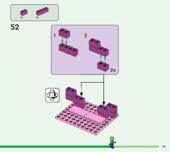 LEGO 21247 instructions page 57 – build guide