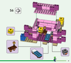 LEGO 21247 instructions page 61 – build guide