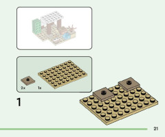 LEGO 21251 instructions page 21 – build guide