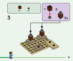 LEGO 21251 instructions page 23 – build guide