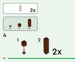 LEGO 21251 instructions page 24 – build guide