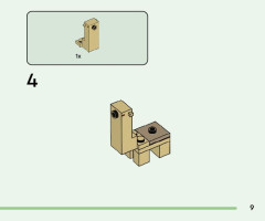 LEGO 21251 instructions page 9 – build guide