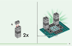 LEGO 21252 instructions page 13 – build guide