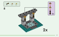 LEGO 21252 instructions page 17 – build guide