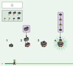 LEGO 21254 instructions page 8 – build guide