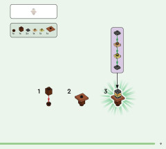 LEGO 21254 instructions page 9 – build guide