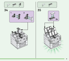 LEGO 21255 instructions page 21 – build guide