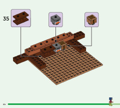 LEGO 21256 instructions page 44 – build guide
