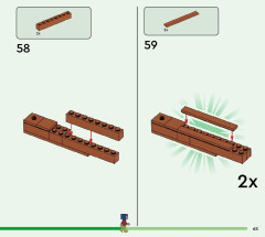 LEGO 21256 instructions page 65 – build guide