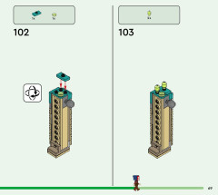 LEGO 21257 instructions page 69 – build guide