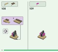 LEGO 21257 instructions page 72 – build guide