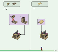 LEGO 21257 instructions page 73 – build guide