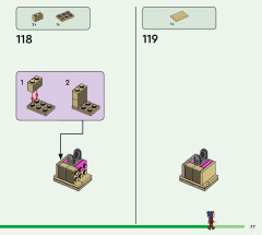 LEGO 21257 instructions page 77 – build guide
