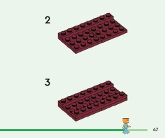 LEGO 21266 instructions page 47 – build guide