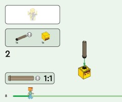 LEGO 21266 instructions page 8 – build guide