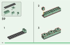 LEGO 21271 instructions page 70 – build guide