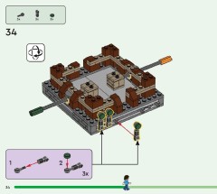 LEGO 21272 instructions page 34 – build guide
