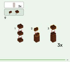 LEGO 21272 instructions page 43 – build guide