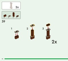 LEGO 21272 instructions page 70 – build guide