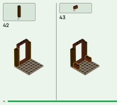 LEGO 21272 instructions page 74 – build guide