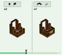 LEGO 21272 instructions page 77 – build guide