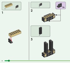 LEGO 21276 instructions page 8 – build guide