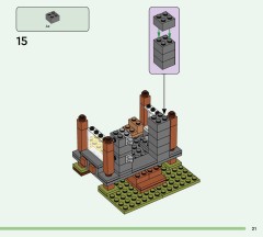LEGO 21278 instructions page 21 – build guide