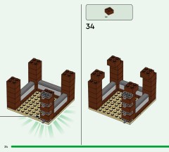 LEGO 21278 instructions page 34 – build guide