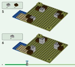 LEGO 21278 instructions page 8 – build guide