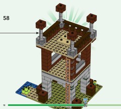 LEGO 21278 instructions page 10 – build guide