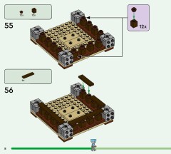 LEGO 21278 instructions page 8 – build guide