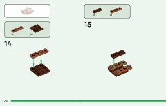 LEGO 21281 instructions page 74 – build guide