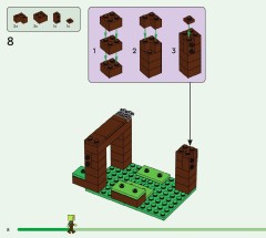 LEGO 21282 instructions page 8 – build guide