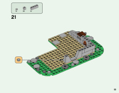 LEGO 21316 instructions page 55 – build guide