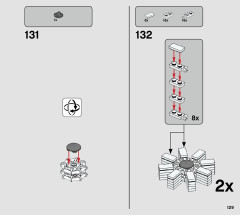 LEGO 21317 instructions page 129 – build guide