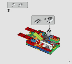 LEGO 21317 instructions page 33 – build guide