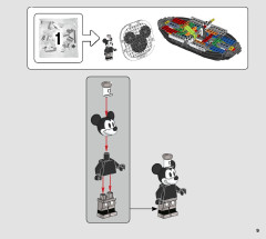 LEGO 21317 instructions page 9 – build guide