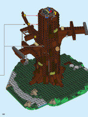 LEGO 21318 instructions page 140 – build guide