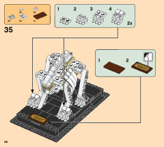 LEGO 21320 instructions page 36 – build guide