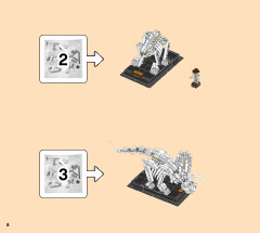 LEGO 21320 instructions page 8 – build guide