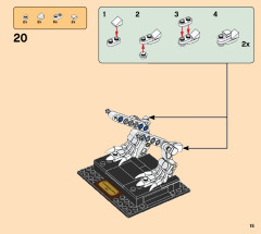 LEGO 21320 instructions page 15 – build guide