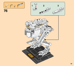 LEGO 21320 instructions page 43 – build guide