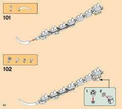 LEGO 21320 instructions page 54 – build guide
