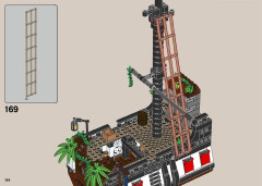 LEGO 21322 instructions page 154 – build guide